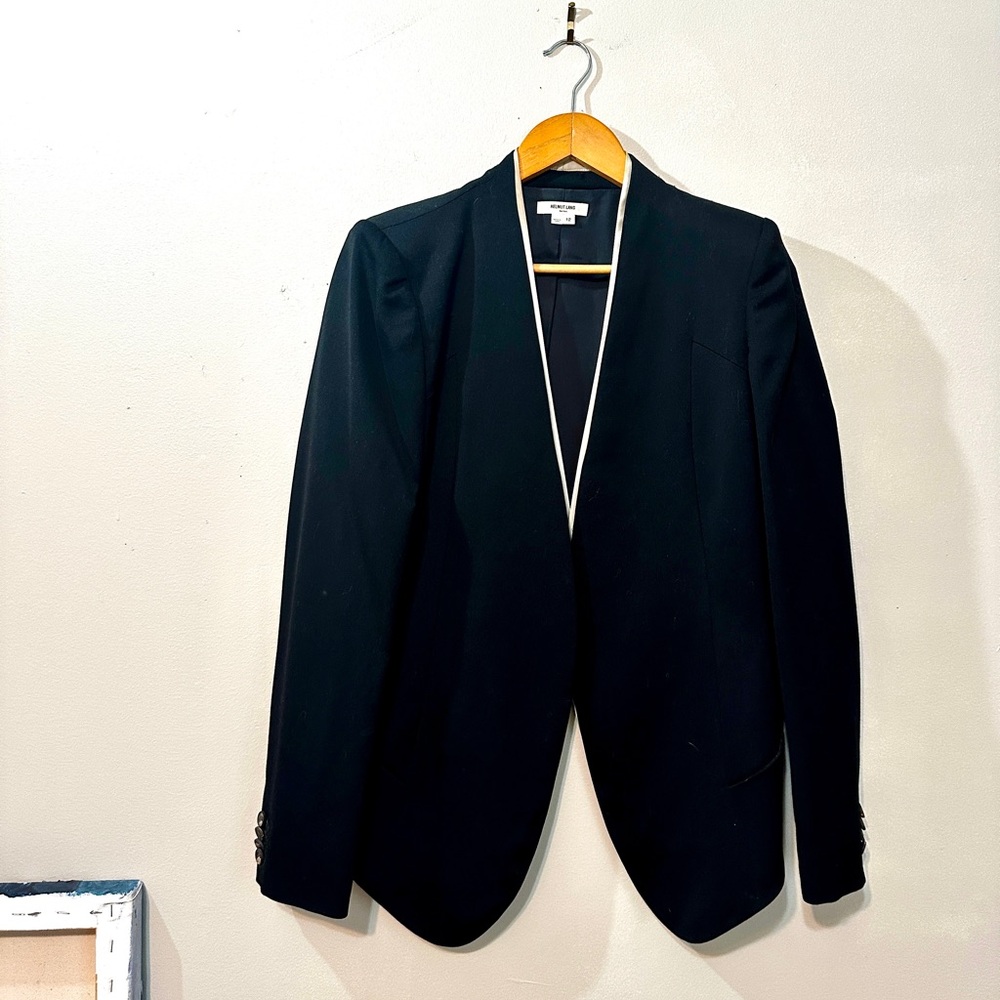 Helmut Lang Black Women’s Wool Cropped Blazer